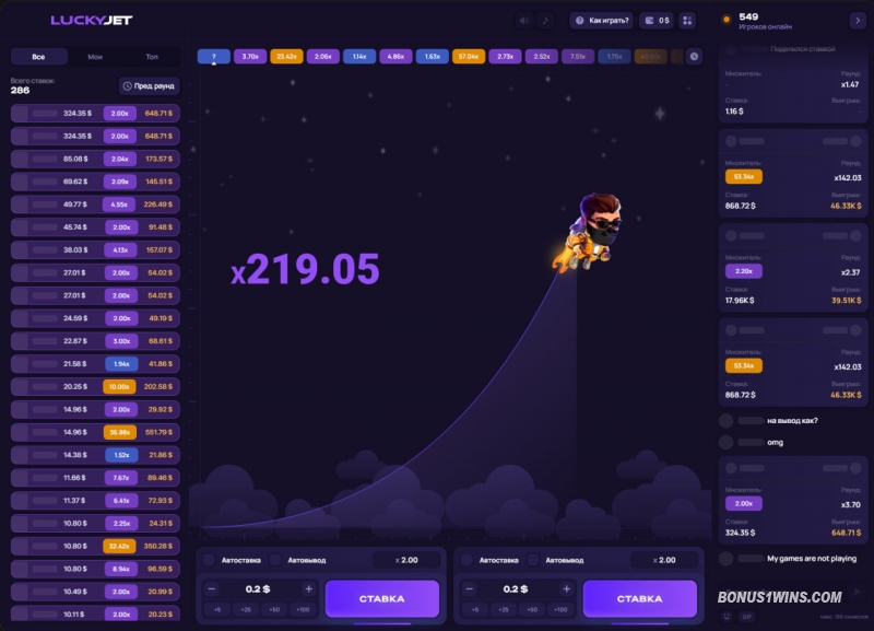Lucky Jet на 1win - лёгкий заработок в краш-игре + бонусы за регистрацию
